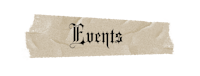 a piece of paper with the word events written on it